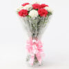 10 Pink & White Carnations