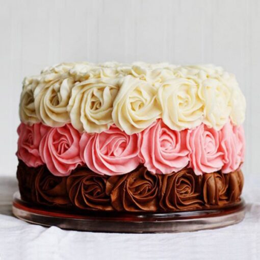 3 Layers Rose Cake — Online Delivery in Guwahati | Petalscart