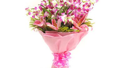 Bouquet of Orchids N Lilies