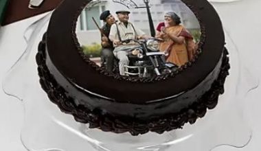 Chocolate Photo Cake For Dad