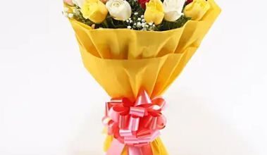 Colorful 25 Mixed Roses Bouquet