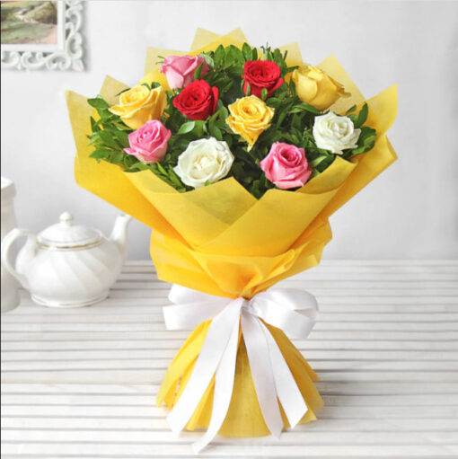 Colourful Roses — Online Delivery in Guwahati | Petalscart