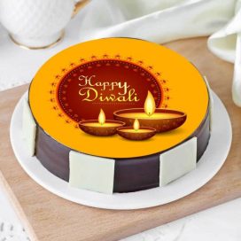Diwali Designer Diya Cake — Online Delivery in Guwahati | Petalscart