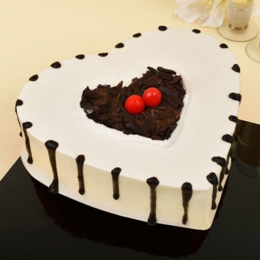 Heart Shape Balckforest Cake — Online Delivery in Guwahati | Petalscart