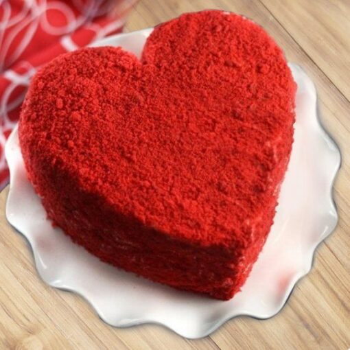 Heart Shape Red Velvet Cake — Online Delivery in Guwahati | Petalscart