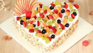 Heart Shaped Fruit Cake