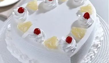 Heart Shaped Pineapple Cake