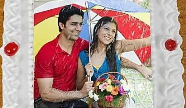 Pineapple Square Photo Cake