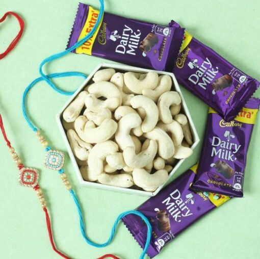 Rakhi with Dry Fruits — Online Delivery in Guwahati | Petalscart