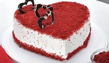 Red Velvet Heart Shape Cake