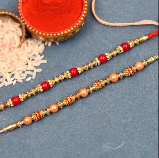 Set of Beads & Pearl Rakhi — Online Delivery in Guwahati | Petalscart