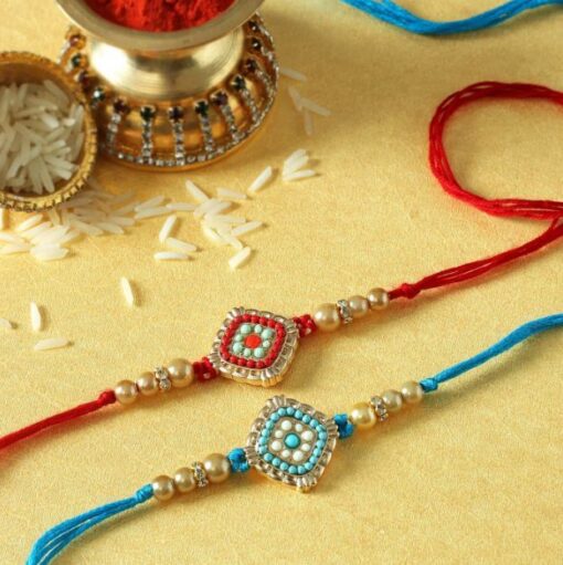 Set of Pearl Design Rakhi — Online Delivery in Guwahati | Petalscart