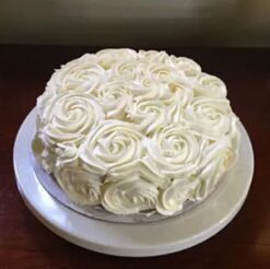White Rose Chocolate Cake