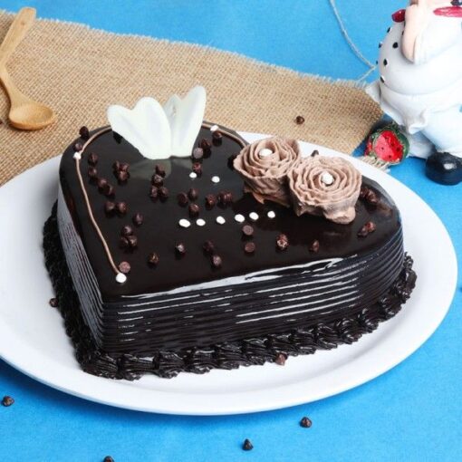 Heart Shape Chocolate Cake — Online Delivery in Guwahati | Petalscart