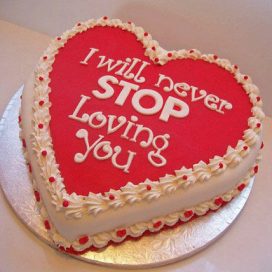 Loving Heart Shape Cake
