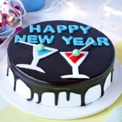 New Year Chocolate Cake