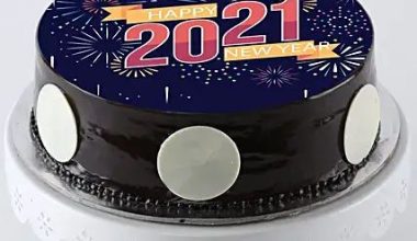 New Year Chocolate Photo Cake