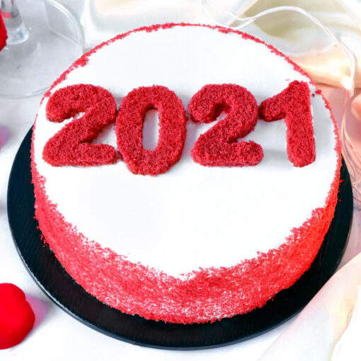 New Year Red Velvet Cake — Online Delivery in Guwahati | Petalscart