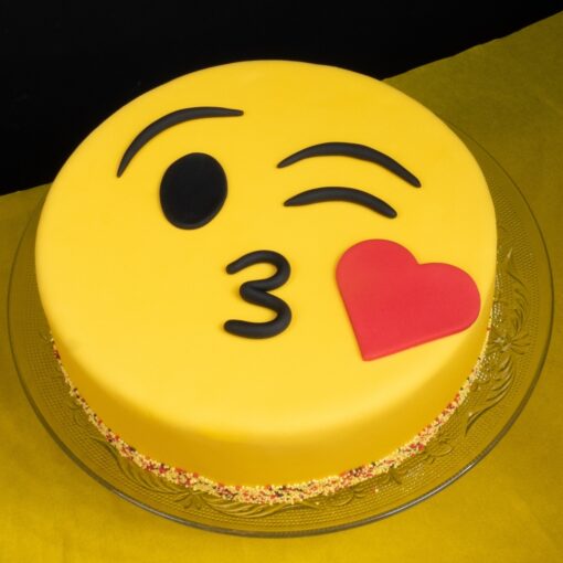 Emoji Kissing Cake — Online Delivery in Guwahati | Petalscart