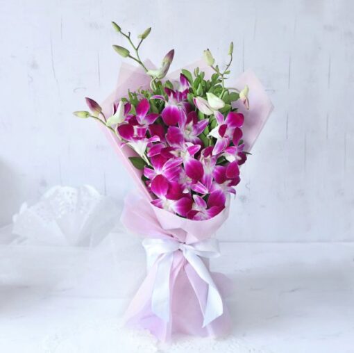 Rich Orchids Bouquet — Online Delivery in Guwahati | Petalscart