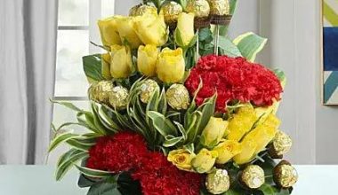 Rocher Flowers in Basket