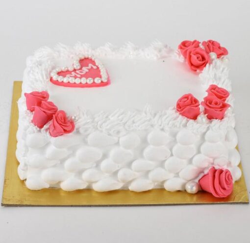 Roses Heart Cake — Online Delivery in Guwahati | Petalscart