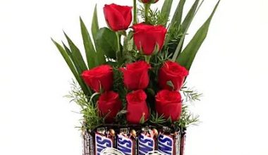 Roses With Snickers Bars