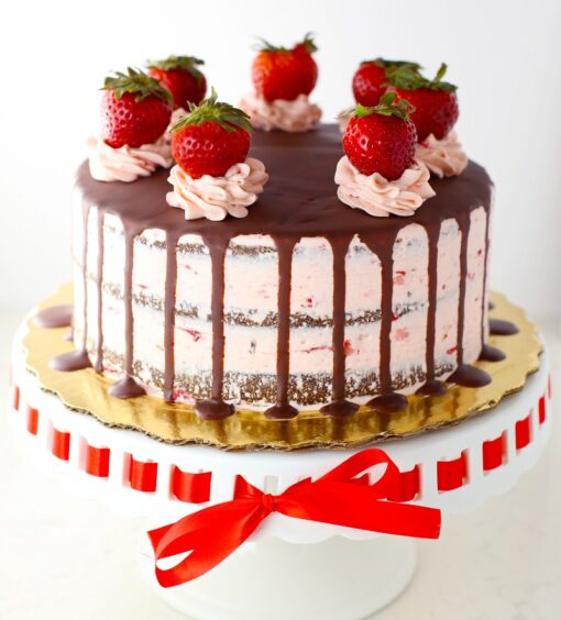 Yummy Strawberry Cake — Online Delivery in Guwahati | Petalscart