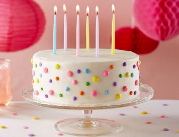 Colorful Drop Vanilla Cake