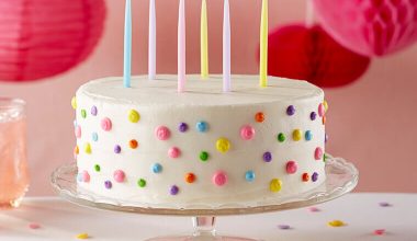 Colorful Drop Vanilla Cake