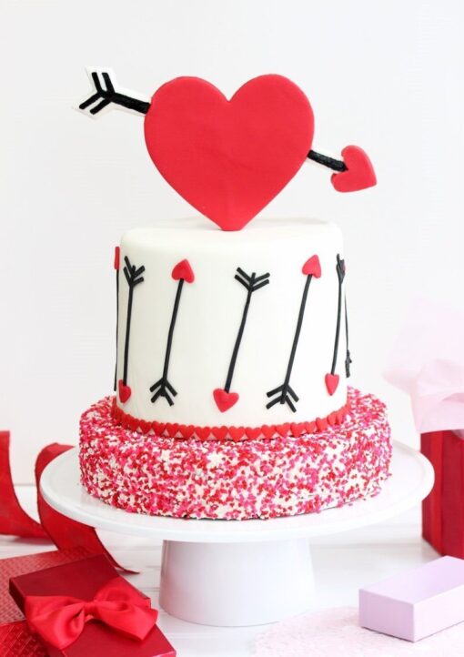 Love Arrow Valentine Cake — Online Delivery in Guwahati | Petalscart