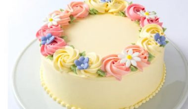 Rosy Butterscotch Cake