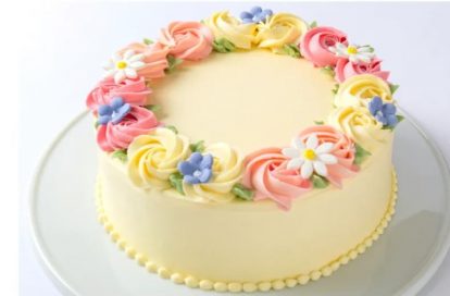 Rosy Butterscotch Cake