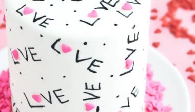 Heart Sprinkles Love Cake