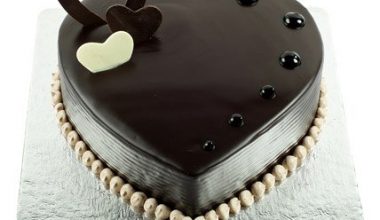 Heart Shape Chocolate Truffle Cake