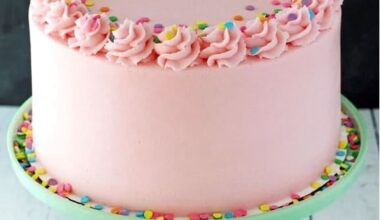 Pinky Butterscotch Cake