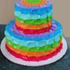 2 Tier Rainbow Cake
