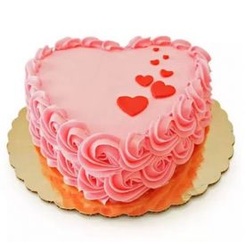 Floral Heart Shape Cake
