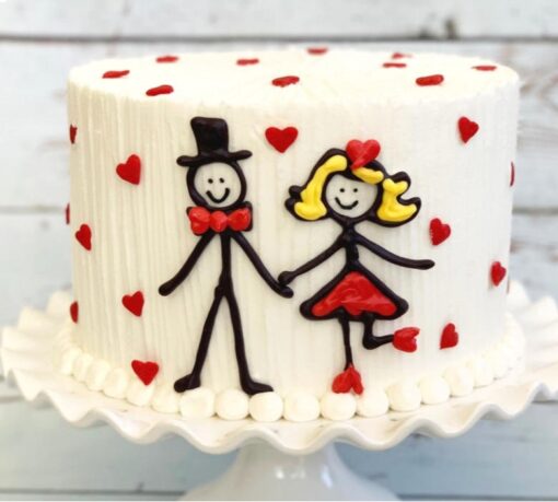 Couple Love Cake — Online Delivery in Guwahati | Petalscart