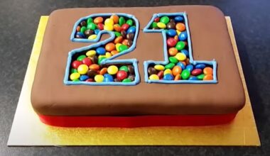 Chocolate Number Shape Cake