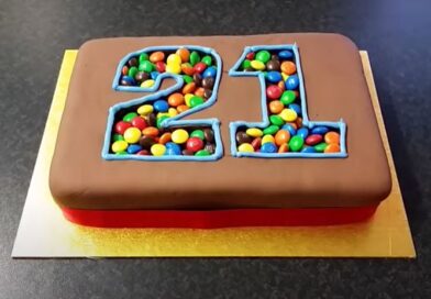 Chocolate Number Shape Cake