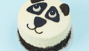 Panda Face Cake