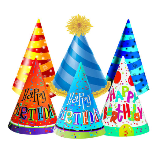 6 Birthday Caps