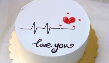 Heartbeat Love Bento Cake