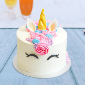 White Unicorn Cake