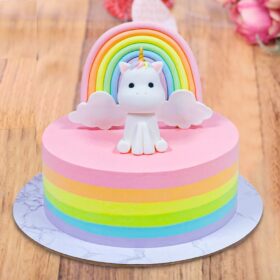 Rainbow Unicorn Cake