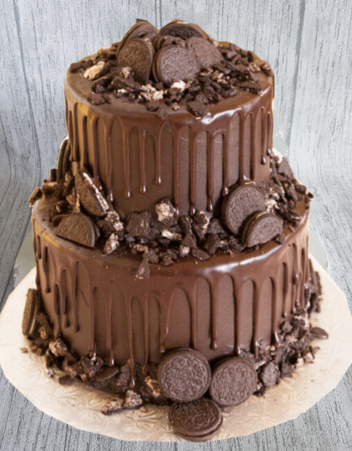 2 Tier Chocolate Oreo Cake — Online Delivery in Guwahati | Petalscart