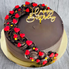 Chocolate Hearts Cake