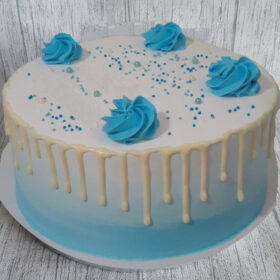 Rose Around Vanilla Cake