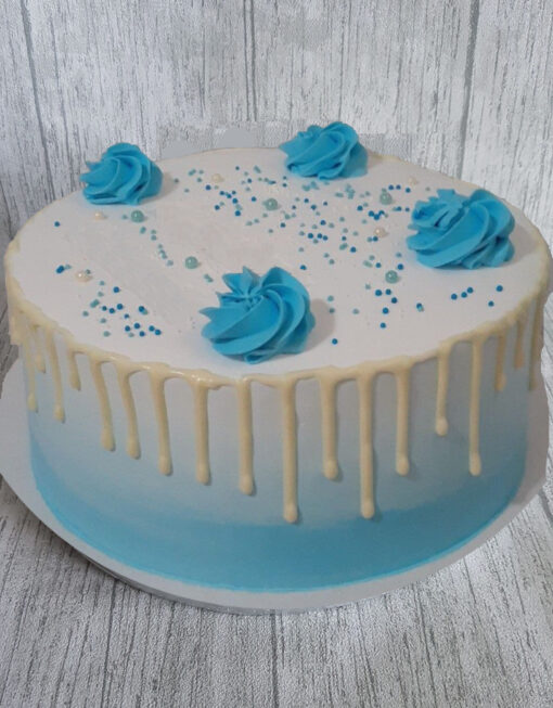 Rose Around Vanilla Cake — Online Delivery in Guwahati | Petalscart